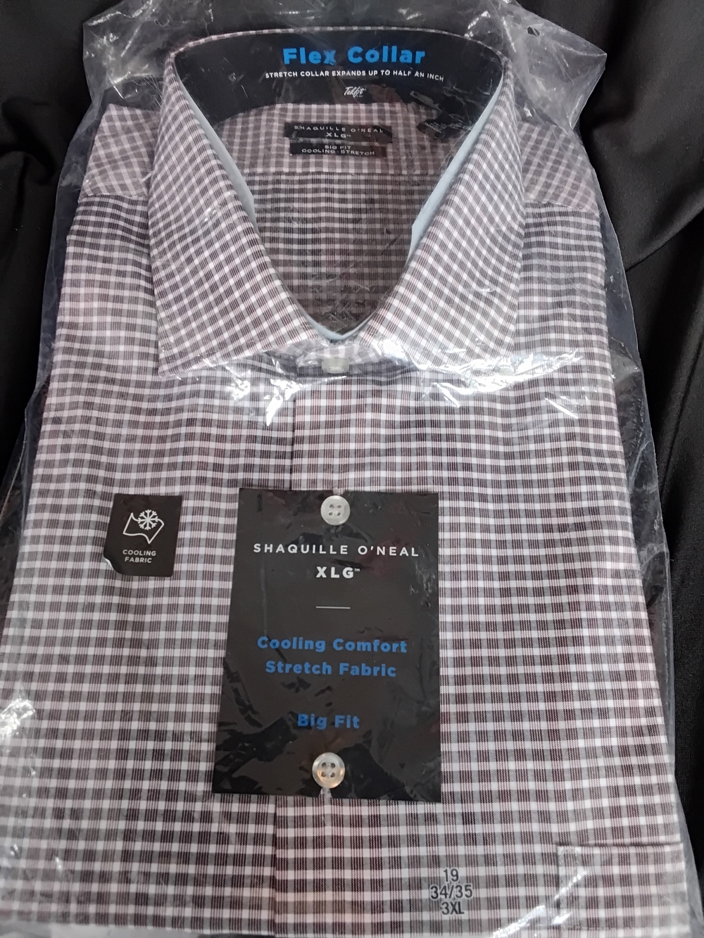Men's Check Dress Shirt - Gray/Burgundy